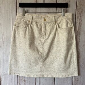 Tommy Bahama Boracay Beach Short Skirt in Coconut Leopard Print Size 10